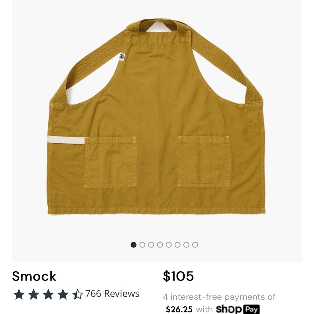 Mustard Yellow hedley&bennett Smock